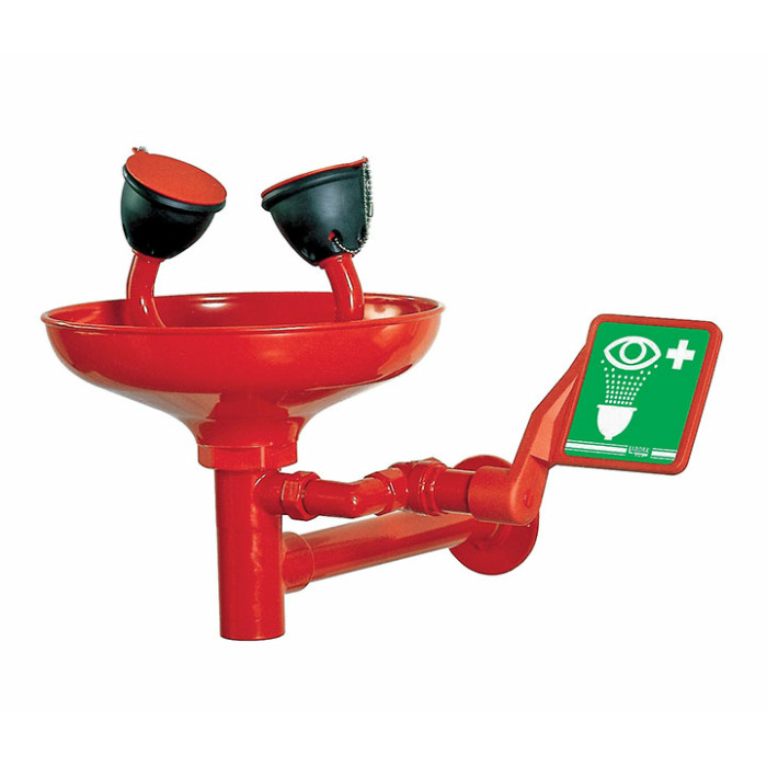 TOF 1100/300 - Wall-mounted eye-washer with bowl