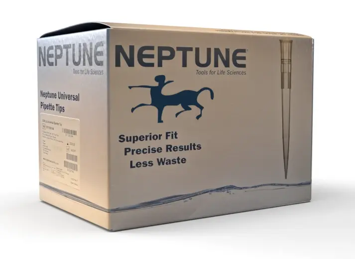 [43-BT10] Neptune Filter Tips 0.1-10 µL Universal Fit Racked, Low Retention, Pre-Sterilized